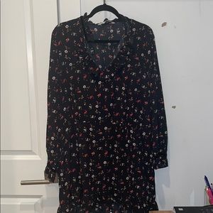 Zara long sleeve floral dress